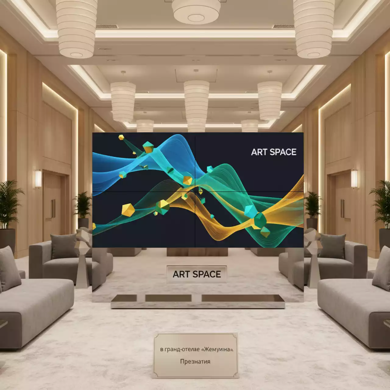 Аренда Видеостена Samsung 3x2 130 в гранд-отеле «Жемчужина» — ART SPACE