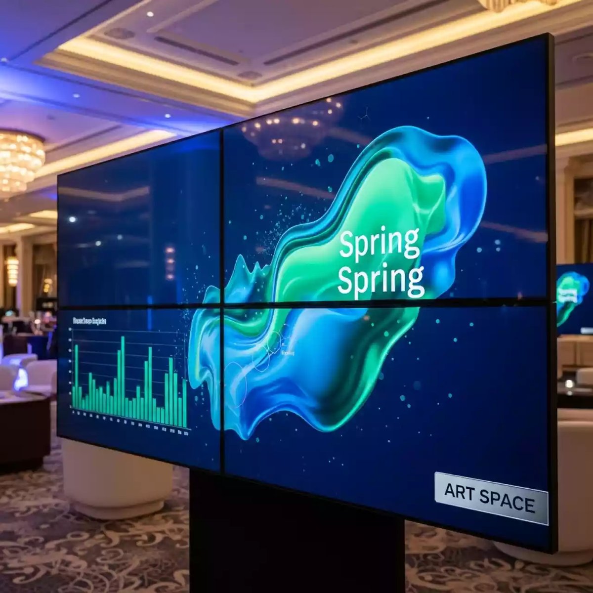 Аренда Видеостена Samsung VH55TE 3x3 в казино «Сочи» — ART SPACE