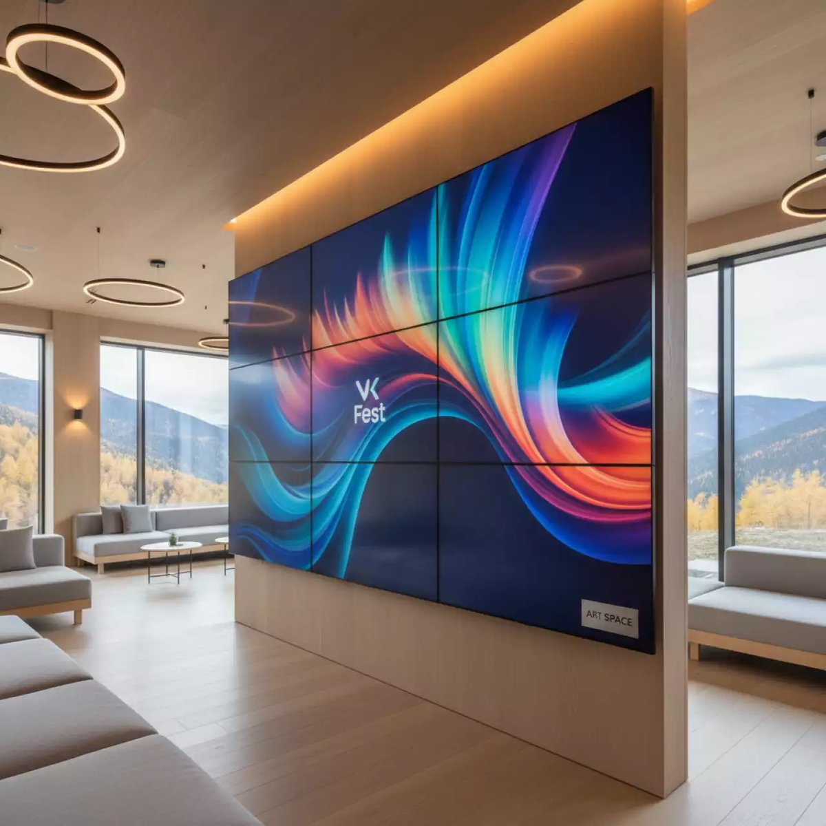 Аренда Видеостена Samsung VM55BU 3х3 в Green Flow Hotel — ART SPACE