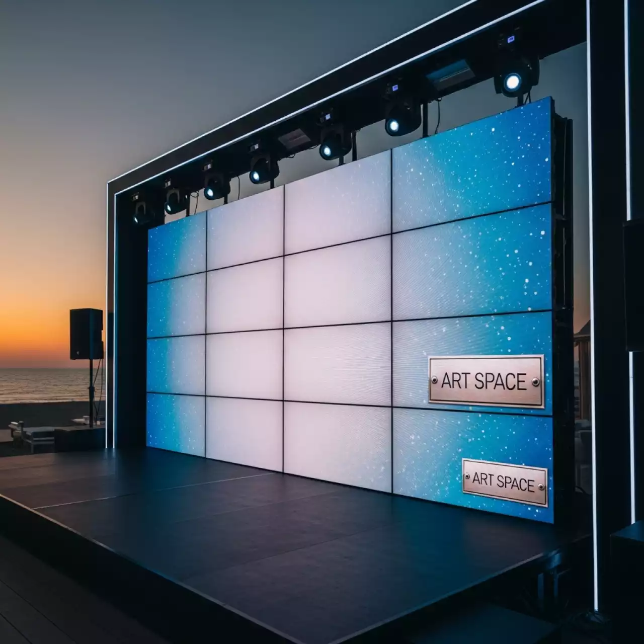 Аренда Видеостена Samsung VM55BU 4х4 на пляже «Маяк» — ART SPACE