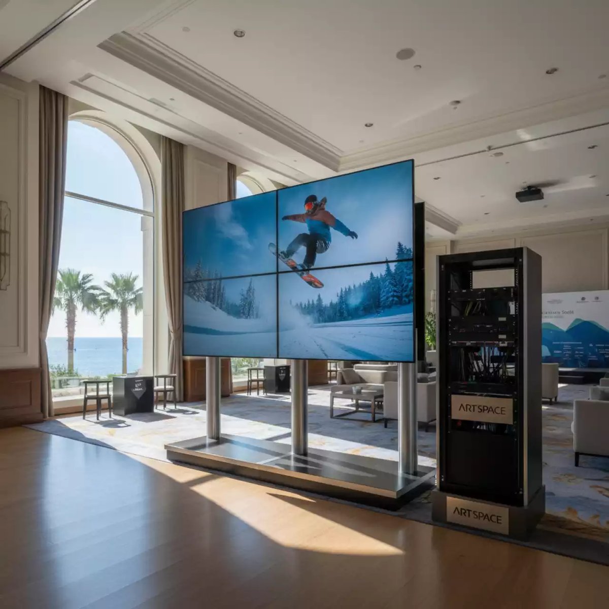 Аренда Видеостена Samsung VM55TE 2х2 в Grand Karat Sochi — ART SPACE