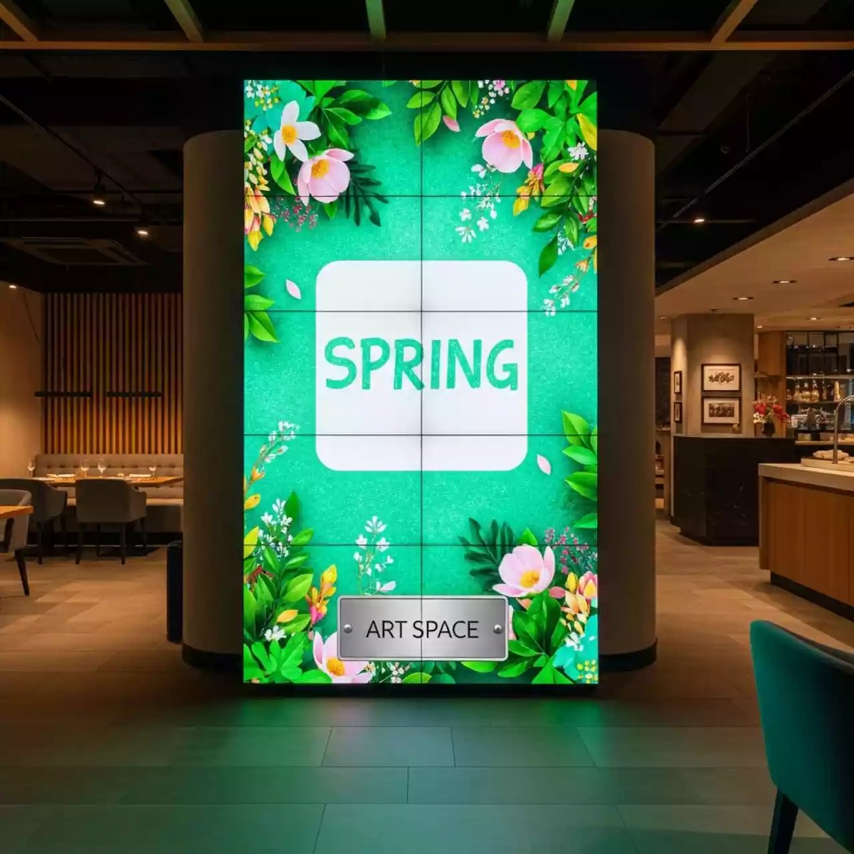 Аренда Видеостена в ресторане «Баран-Рапан» — ART SPACE