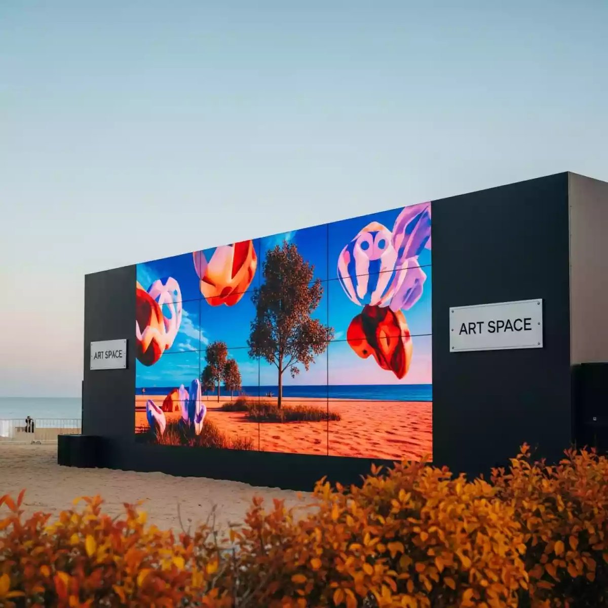 Аренда Видеостены BOE VP55H A 2х2 на пляже «Маяк» — ART SPACE