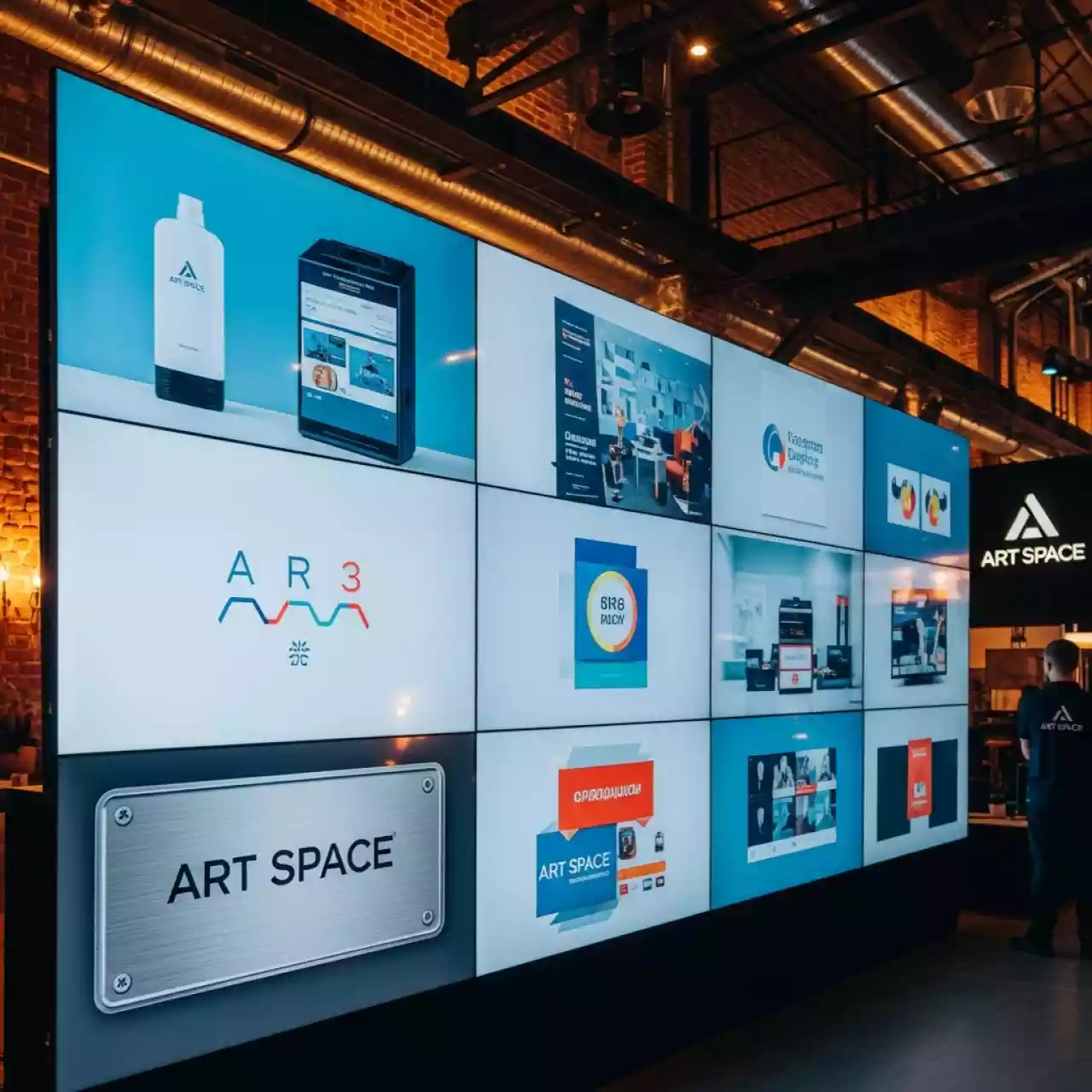 Аренда Видеостены LG 55VH7JH 4x4 в ресторане «Магадан» — ART SPACE