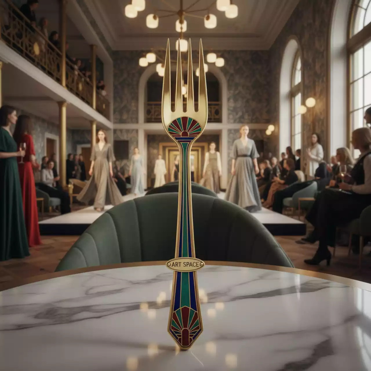 Аренда Вилка десертная "Classic" в Boutique Hotel PORTUM 1905 - Показ Мод в Ар-Деко — ART SPACE