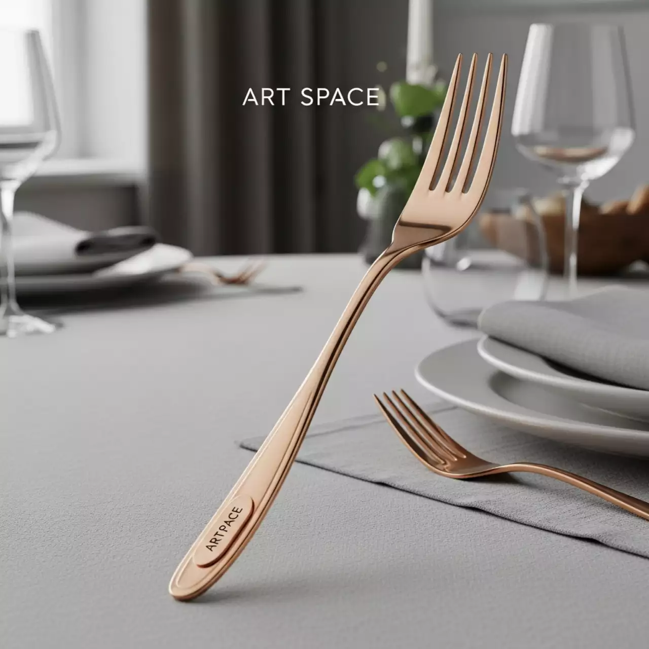 Аренда Вилка столовая Sapporo из розового золота 190 мм в санатории «Металлург» — ART SPACE