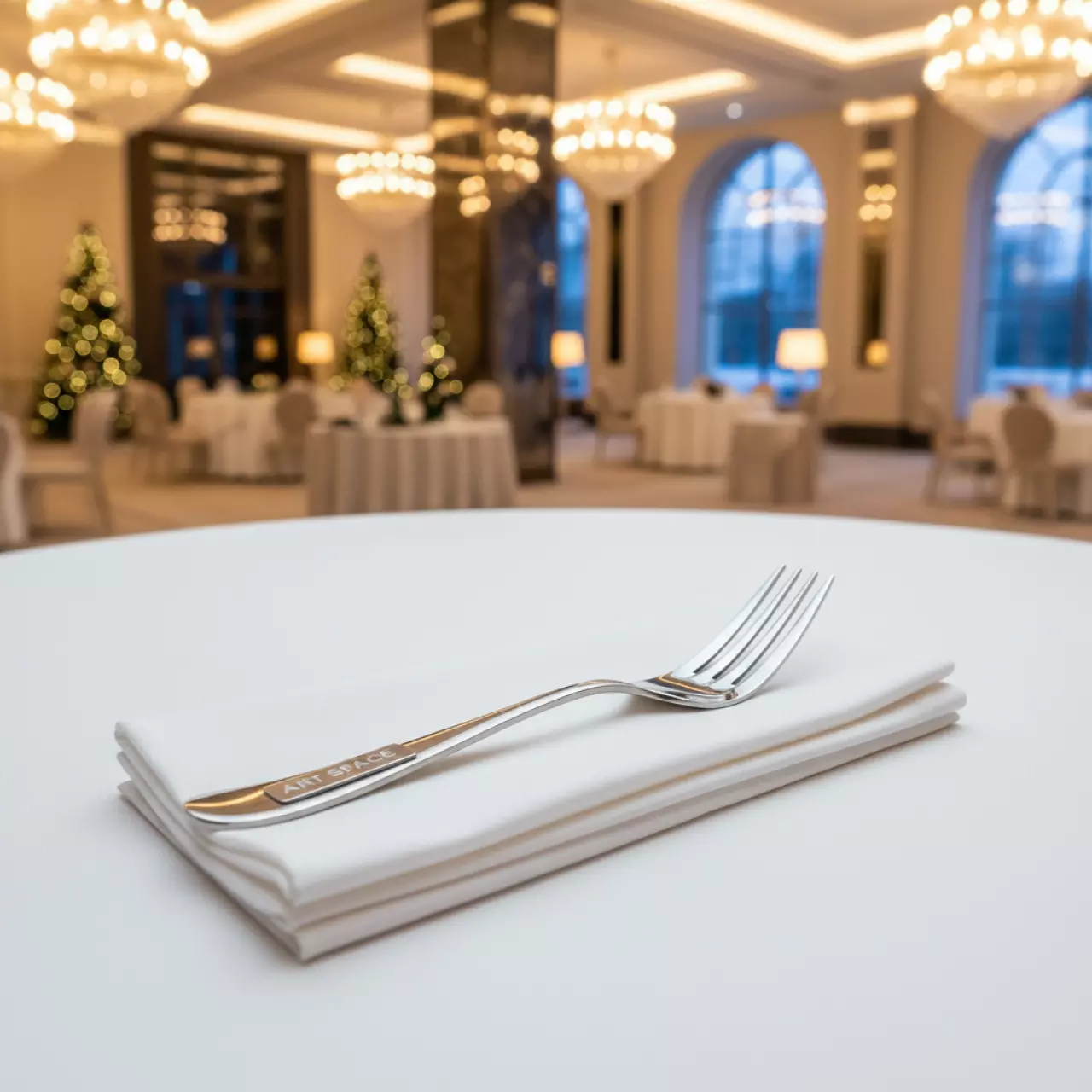 Аренда Вилка столовая Utopia серебро в Imeretinskiy Hotel — ART SPACE