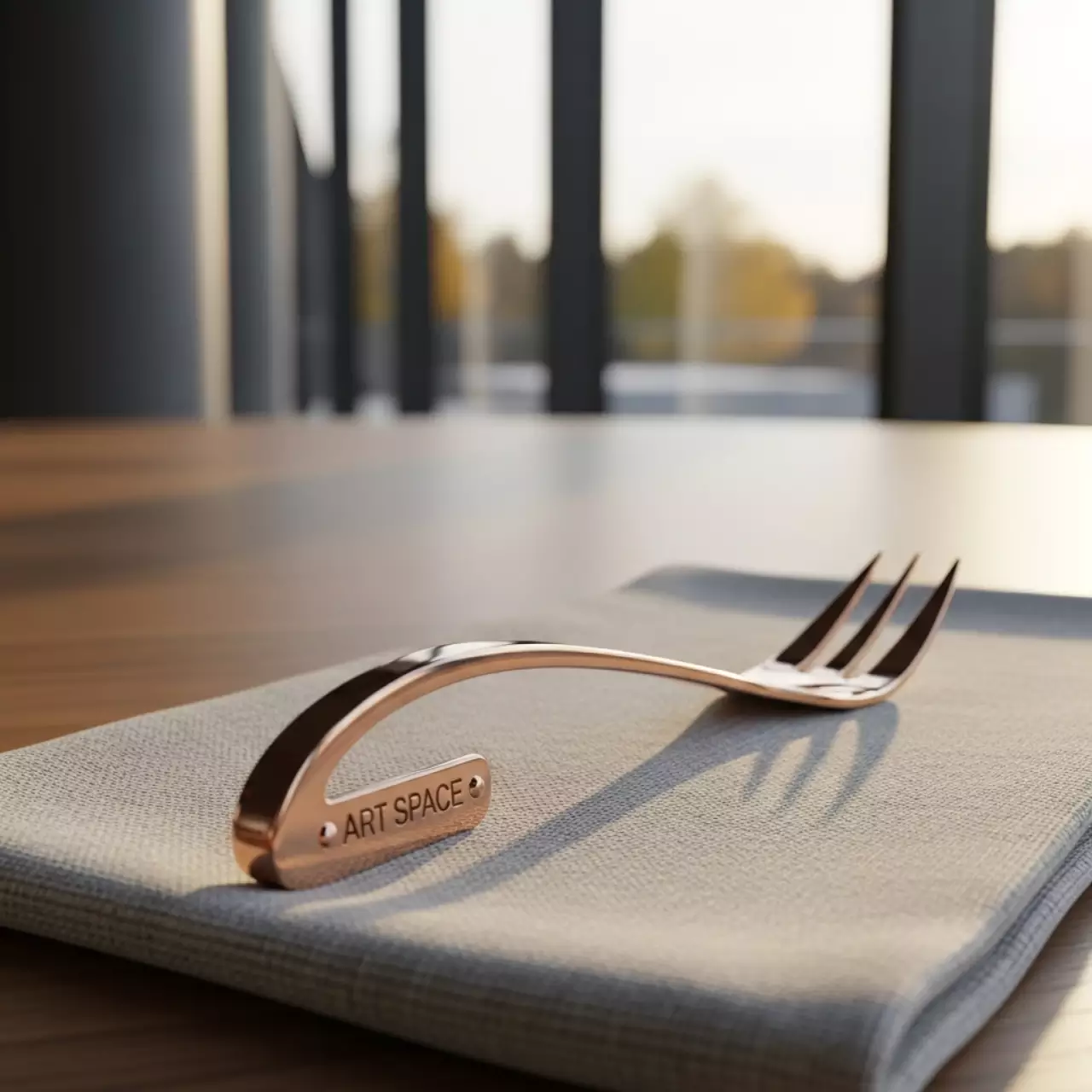 Аренда Вилка закусочная Франклин розово золотая в Сириус Арене — ART SPACE