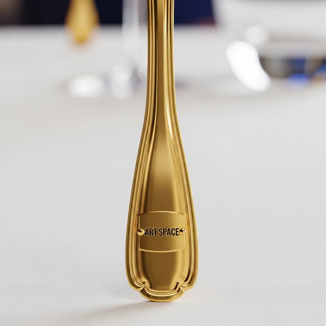 Аренда Вилка закусочная Франклин золото на пляже «Маяк» — ART SPACE