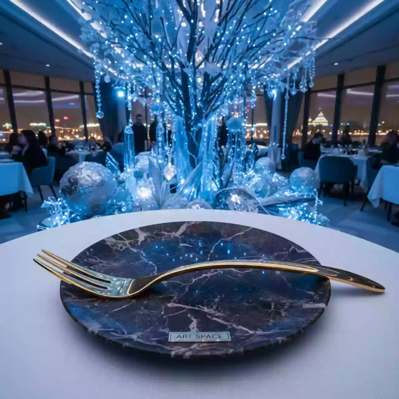 Аренда Вилка закусочная Ramus золото в ресторане «Магадан» — ART SPACE