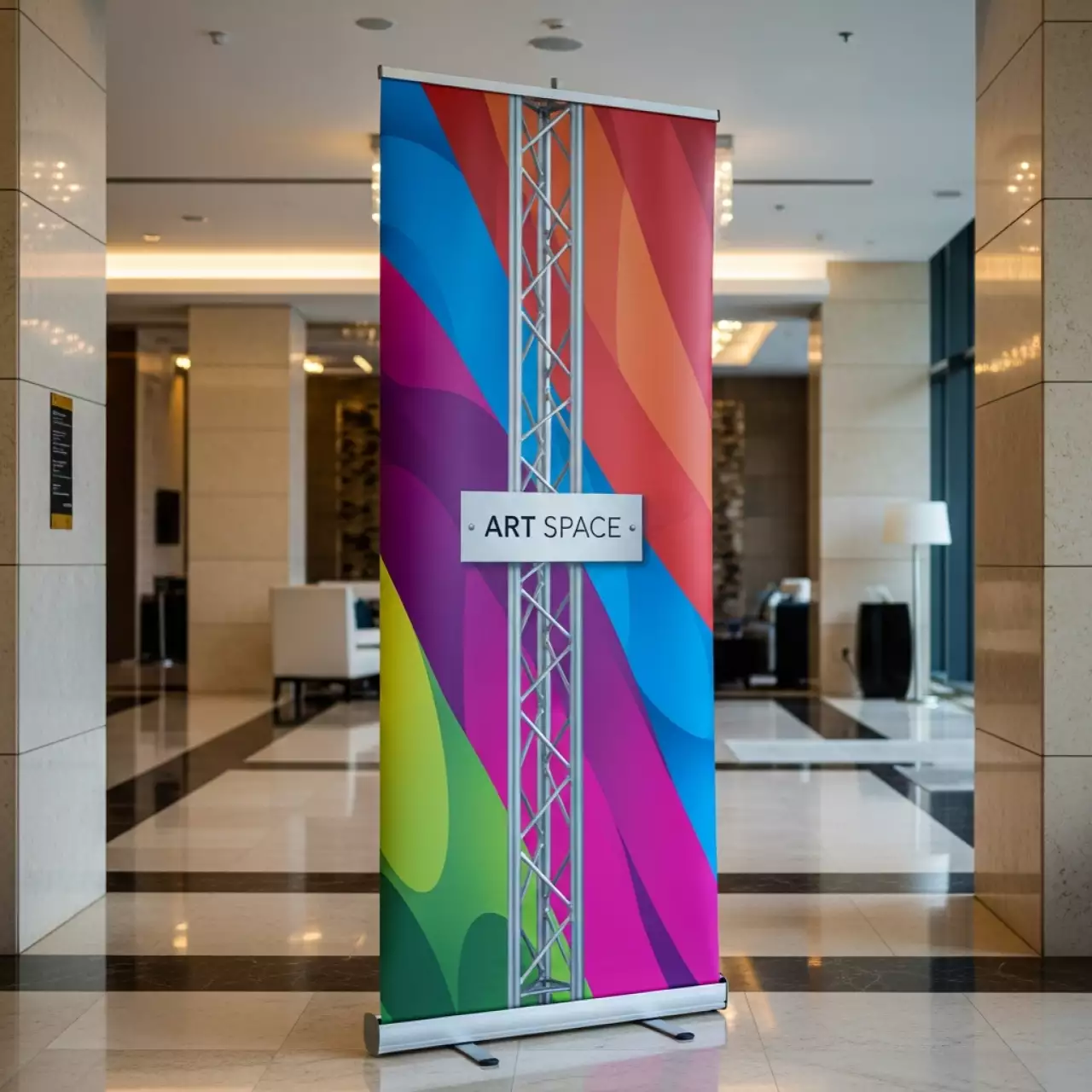 Аренда Виндер Бриз баннер 3,6 м в Mövenpick Hotel — ART SPACE