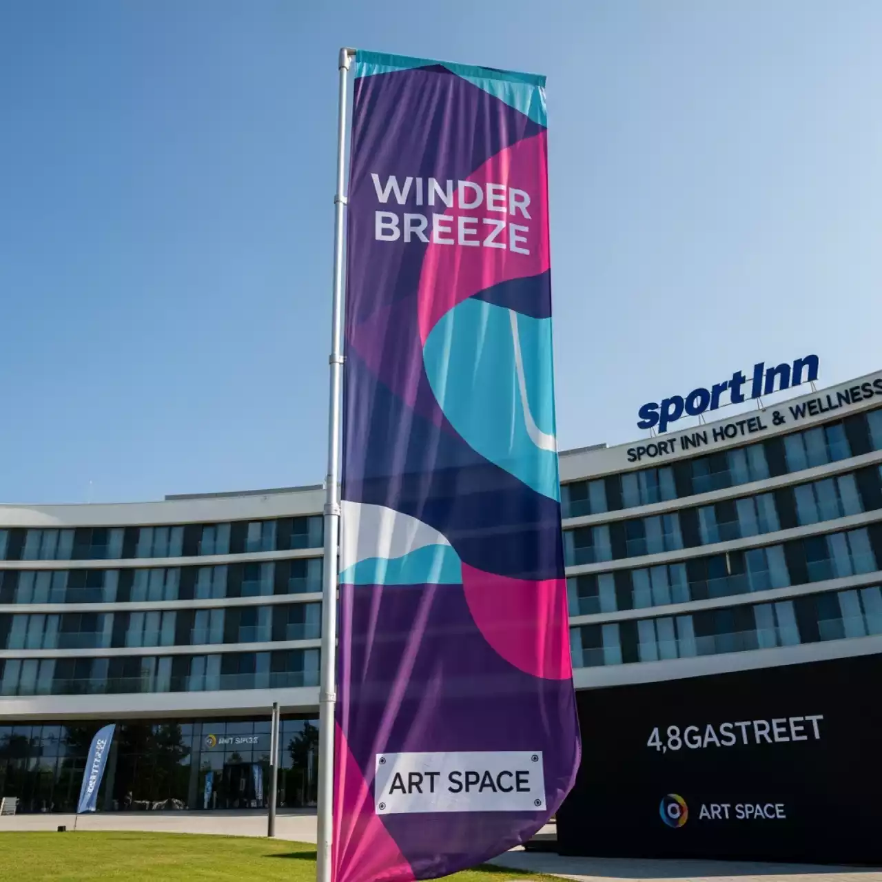 Аренда Виндер Бриз баннер 4,8 м в Sport Inn Hotel & Wellness — ART SPACE