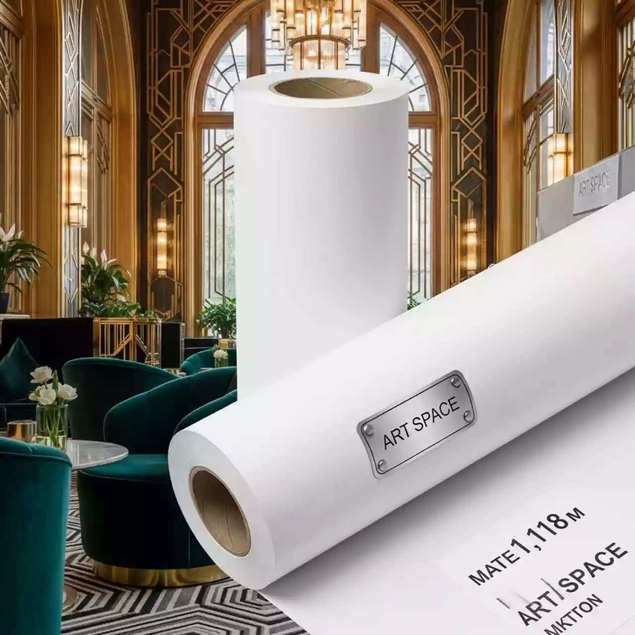 Аренда Винил рулонный самоклеящийся Epson Production SA Vinyl Matte 260 мкм 1,118х20 м в Boutique Hotel PORTUM 1905 — ART SPACE