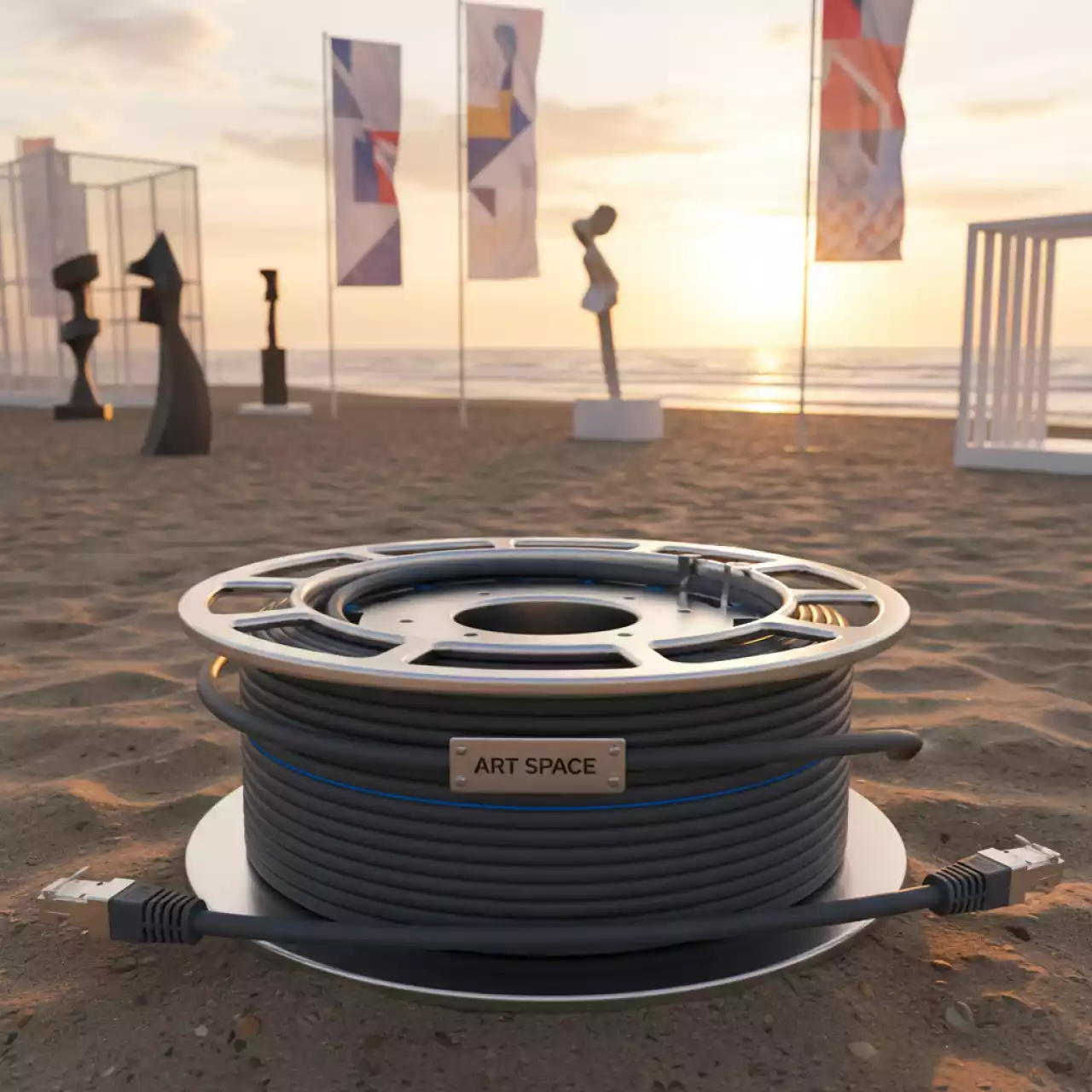 Аренда Витая пара Klotz cat5 cat6 50 м на пляже «Маяк» — ART SPACE