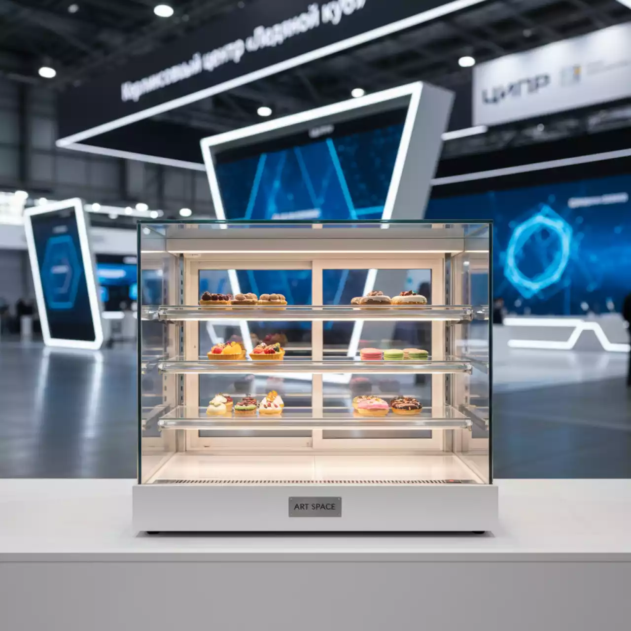 Аренда Витрина кондитерская 100 л 0,21 кВт в Керлинговом центре «Ледяной куб» — ART SPACE