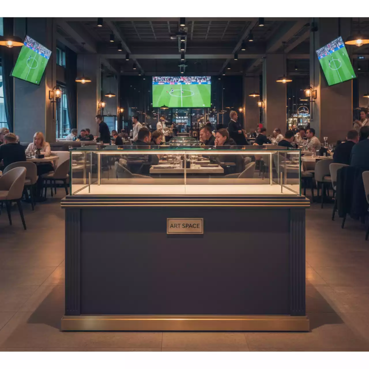 Аренда Витрина прилавок 100х50,5х104 см в ресторане «Brunello» — ART SPACE
