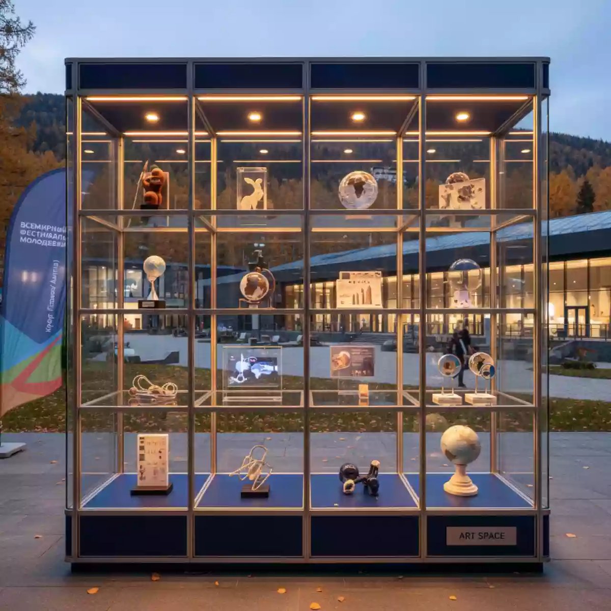 Аренда Витрина стеклянная на курорте «Газпром» (Альпика) — ART SPACE