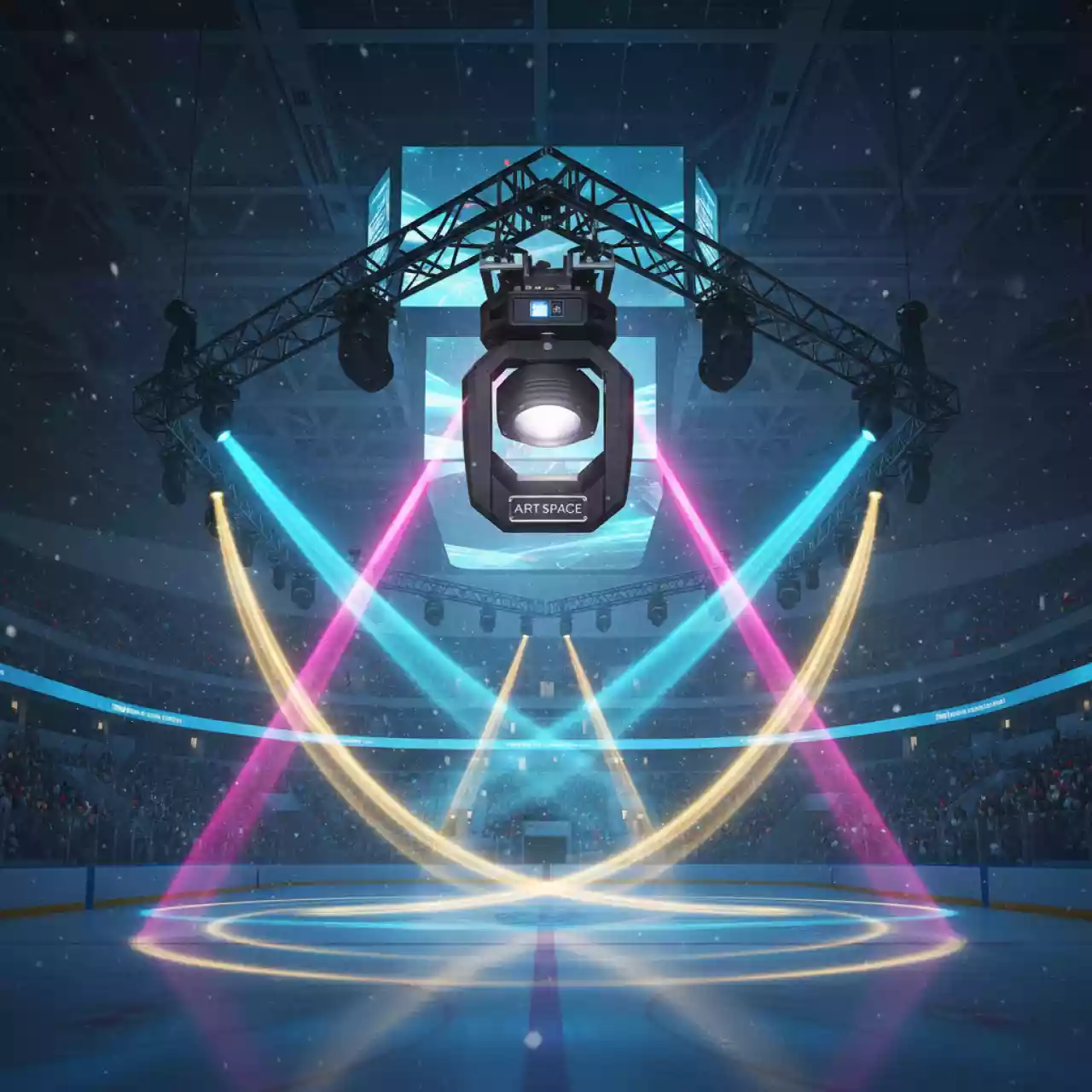 Аренда Вращающаяся голова ColorSpot 1200 AT Robe в ледовой арене «Шайба» — ART SPACE