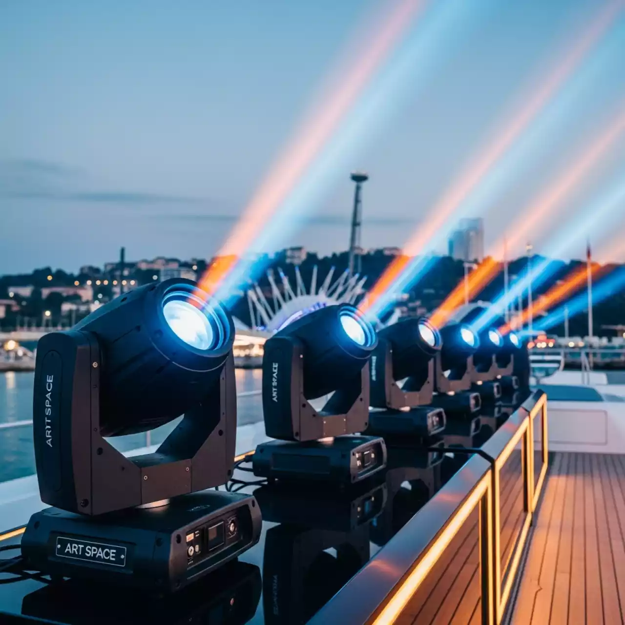 Аренда Вращающаяся голова LED wash beam 12x40W на VIP-яхте (Имеретинский порт) — ART SPACE