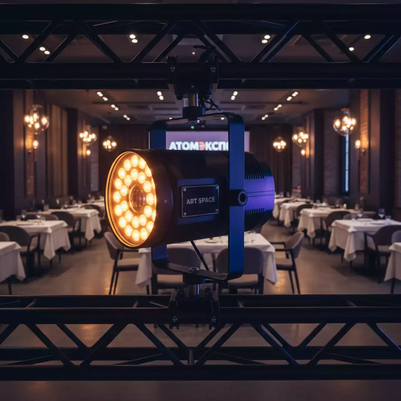 Аренда Вращающаяся голова MAC Aura Martin в ресторане «Sanremo» — ART SPACE