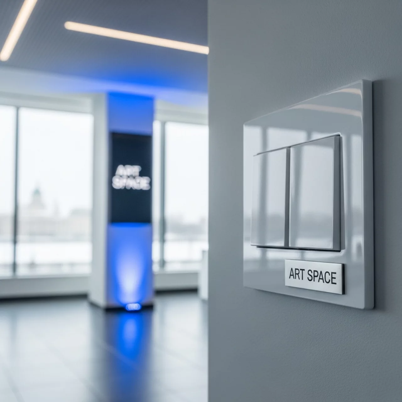 Аренда Выключатель проходной двухклавишный Schneider Electric Атлас Дизайн без рамки белый на Имеретинской набережной — ART SPACE