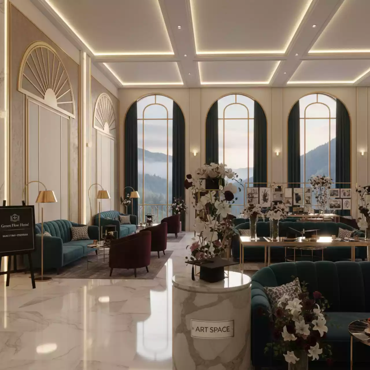 Аренда Выпускной в Green Flow Hotel — ART SPACE