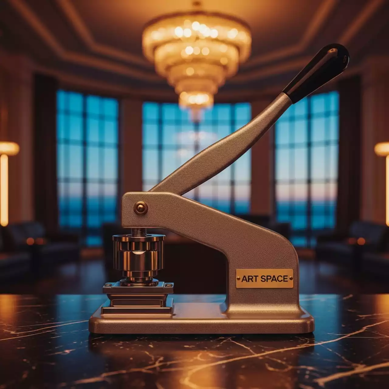 Аренда Вырубщик для значков Talent d 56 мм настольный на пляже «Мандарин» — ART SPACE