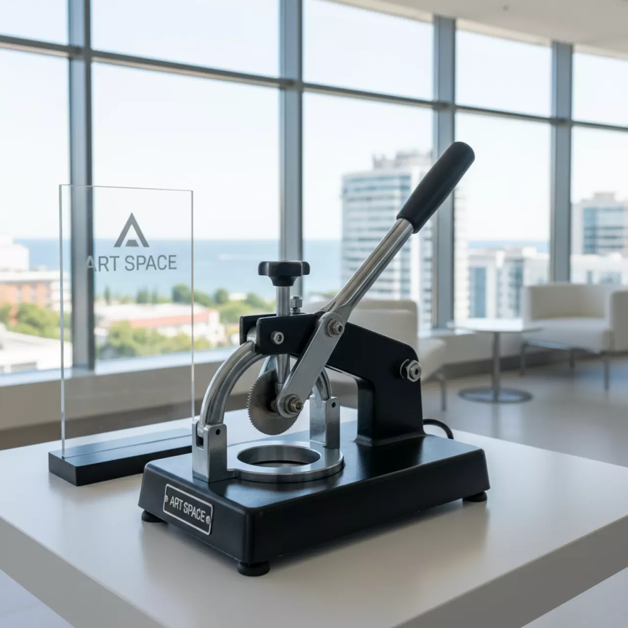 Аренда Вырубщик для значков Talent настольный d 37 мм в комплексе Sea Galaxy — ART SPACE