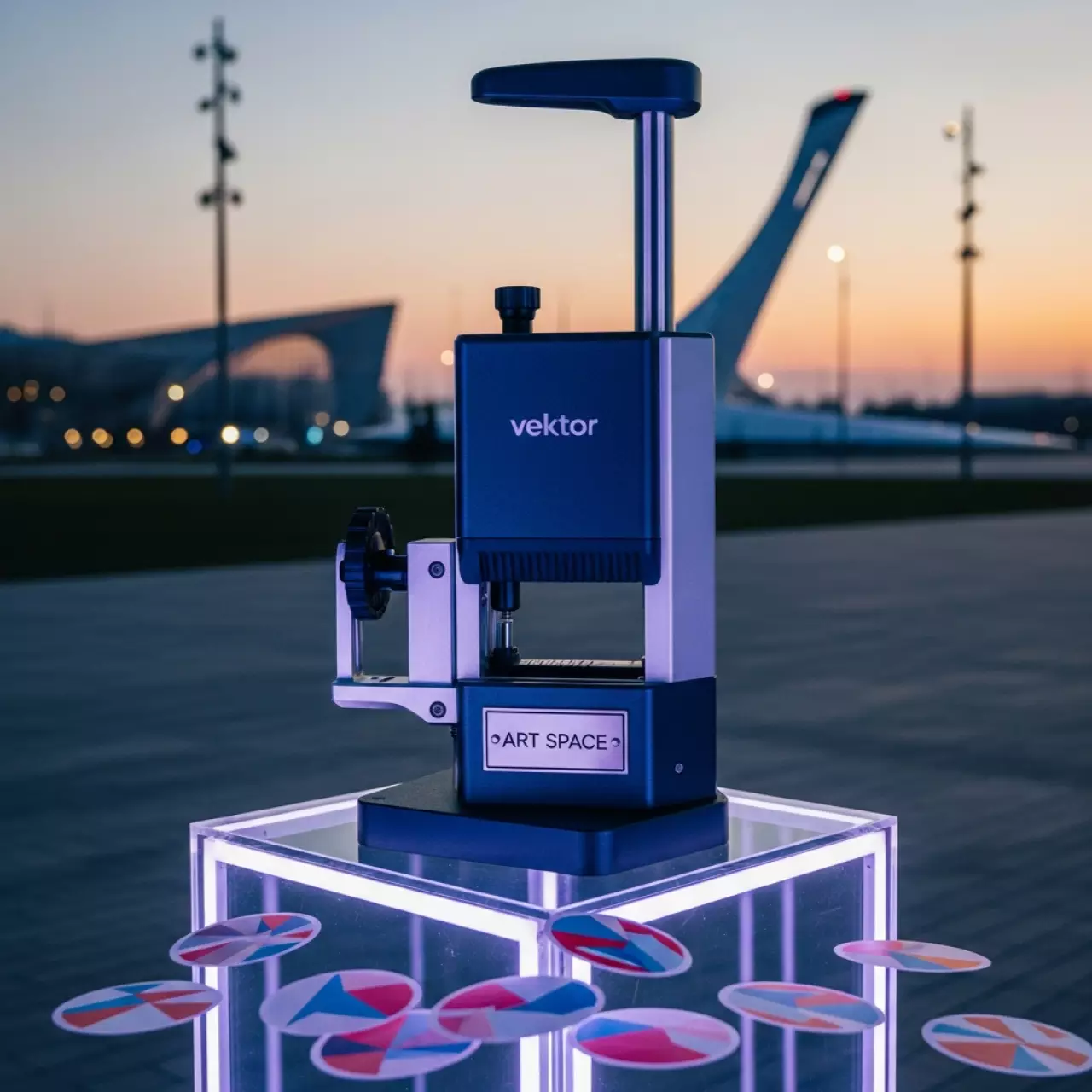 Аренда Вырубщик для значков Vektor d 58 мм на Имеретинской набережной — ART SPACE