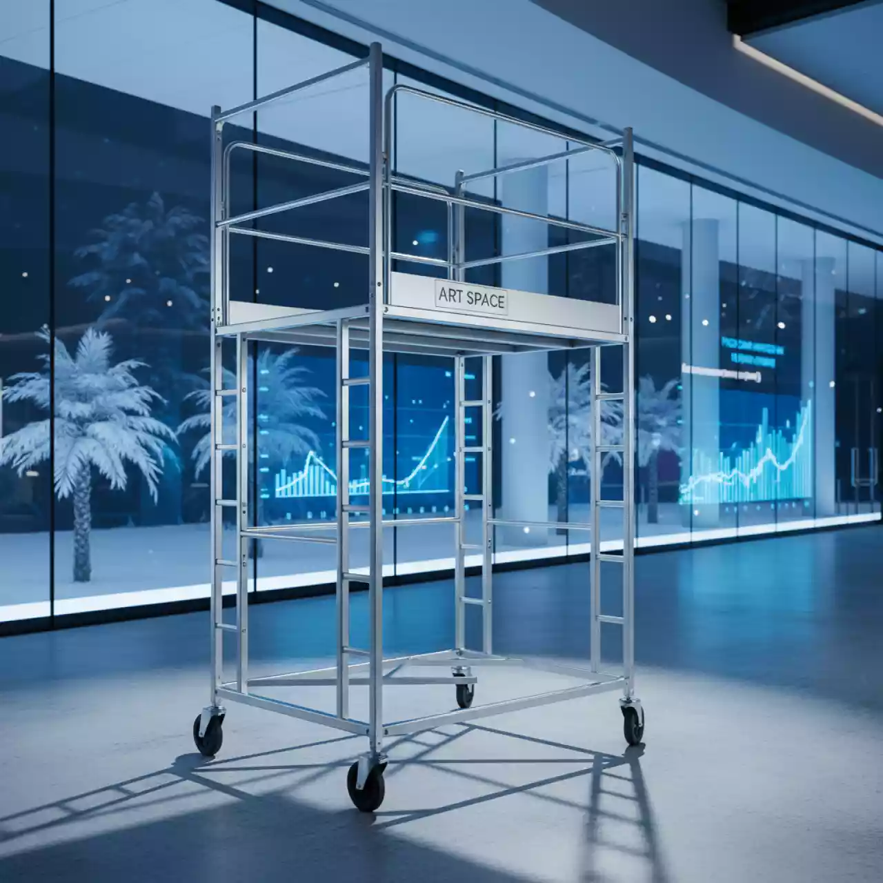 Аренда Вышка тура на колесах 1.7x0.7x3.9 м в Bridge Resort — ART SPACE