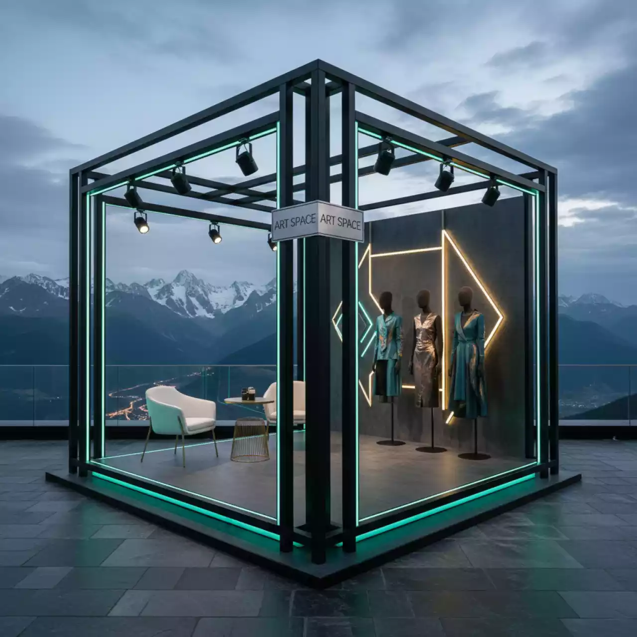 Аренда Выставочный стенд 9 м² Rosa Peak (2320м) — ART SPACE