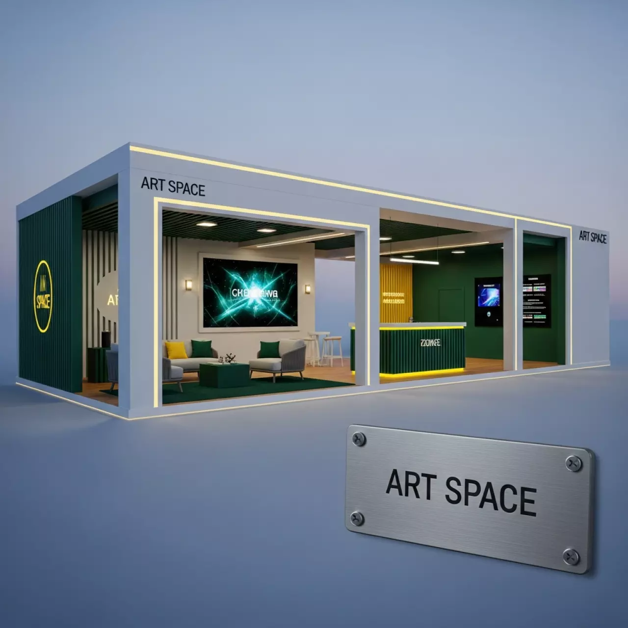 Аренда Выставочный стенд BP на пляже «Маяк» — ART SPACE