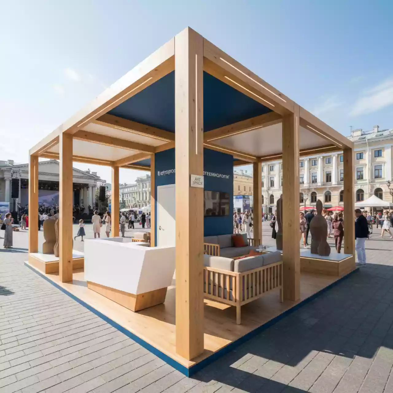 Аренда Выставочный стенд Гофротехнологии на Медальной площади — ART SPACE