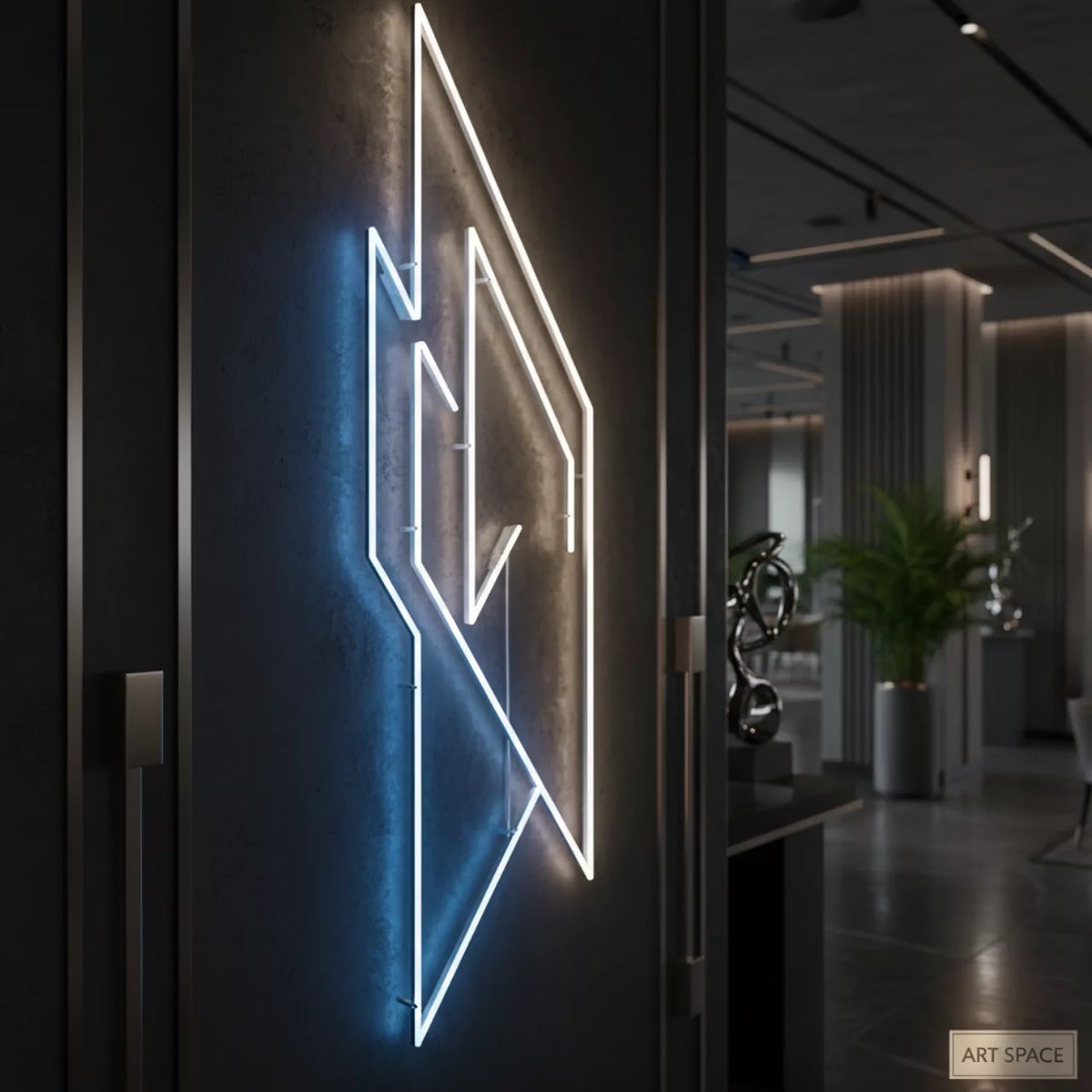 Аренда Вывески неоновые в ресторане «Brunello» — ART SPACE