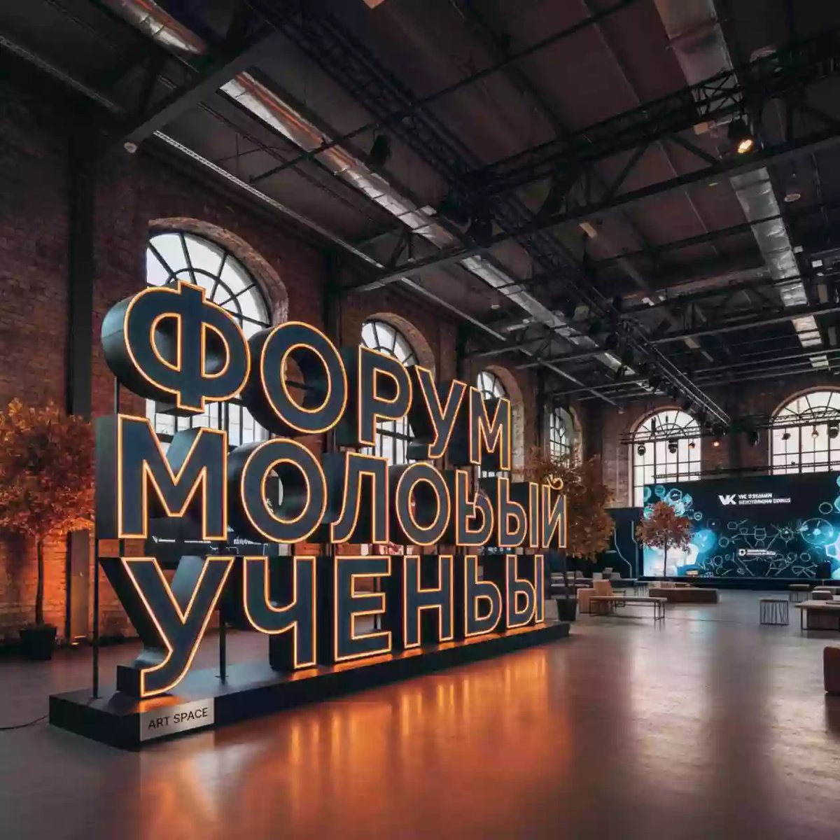 Аренда Вывески с объемными буквами в VK Stadium Sirius — ART SPACE