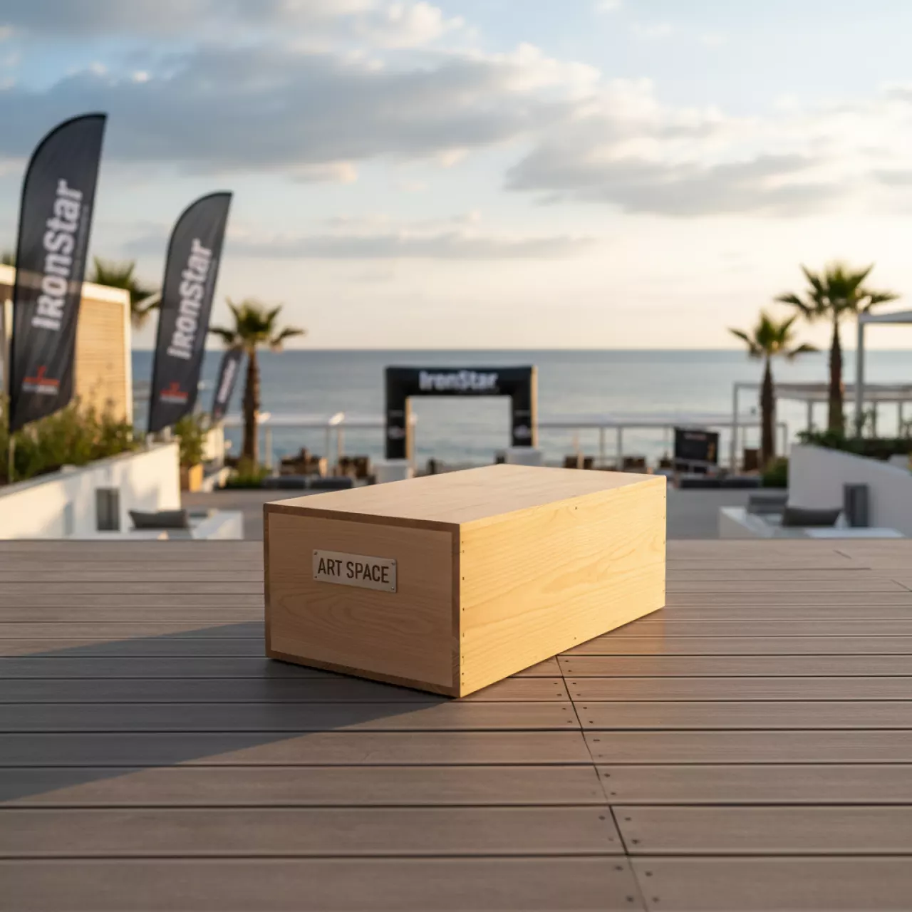 Аренда Ящик Light Wood 46 см 5092LW на пляже «Маяк» — ART SPACE