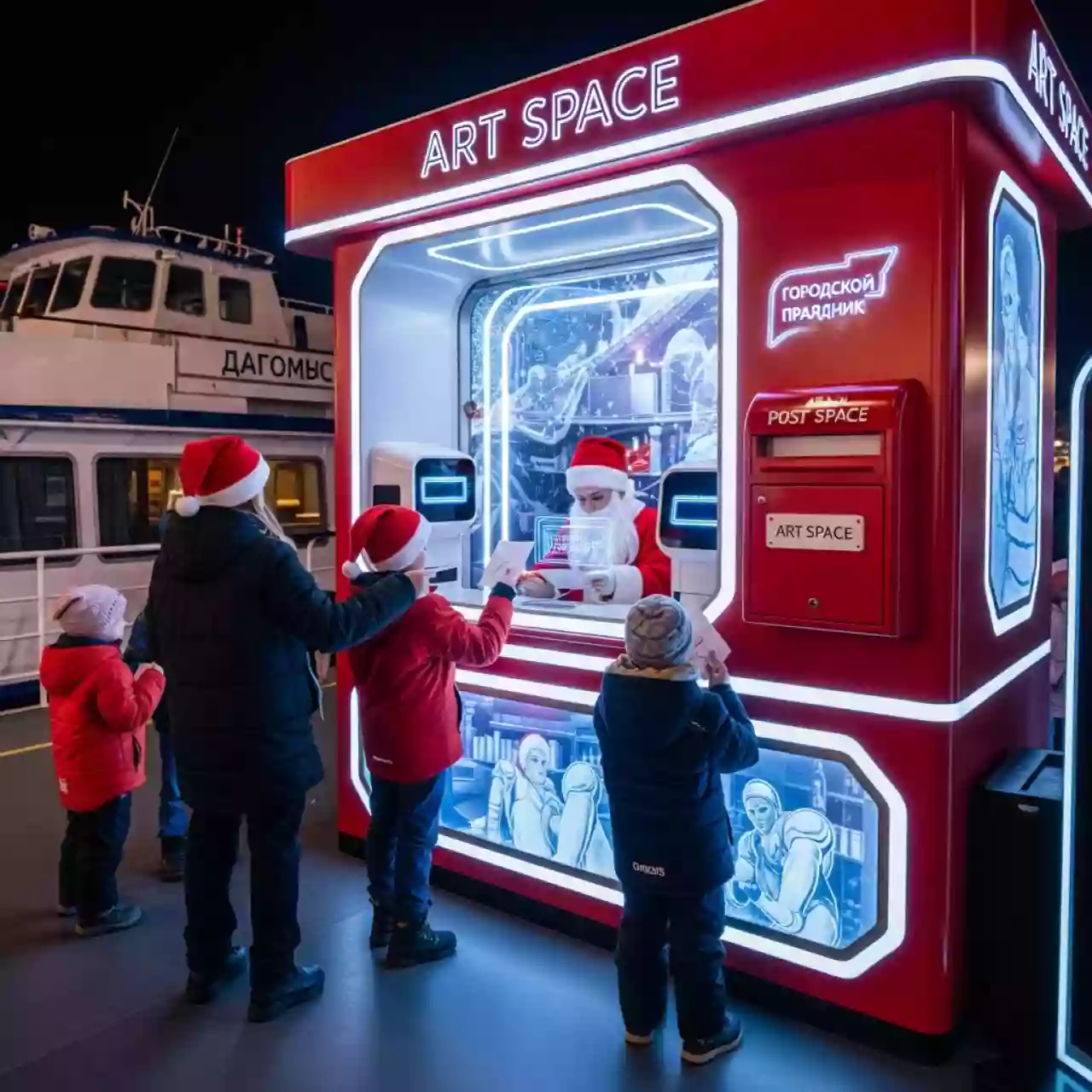 Аренда Ящик почтовый Деда Мороза на теплоходе «Дагомыс» — ART SPACE
