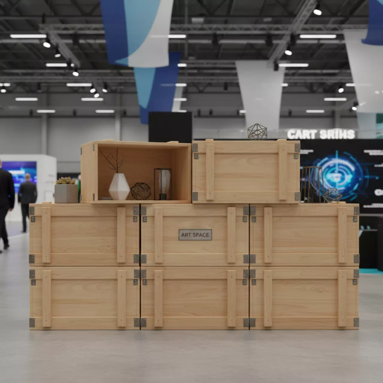 Аренда Ящики деревянные армейские в Gamma Sirius — ART SPACE