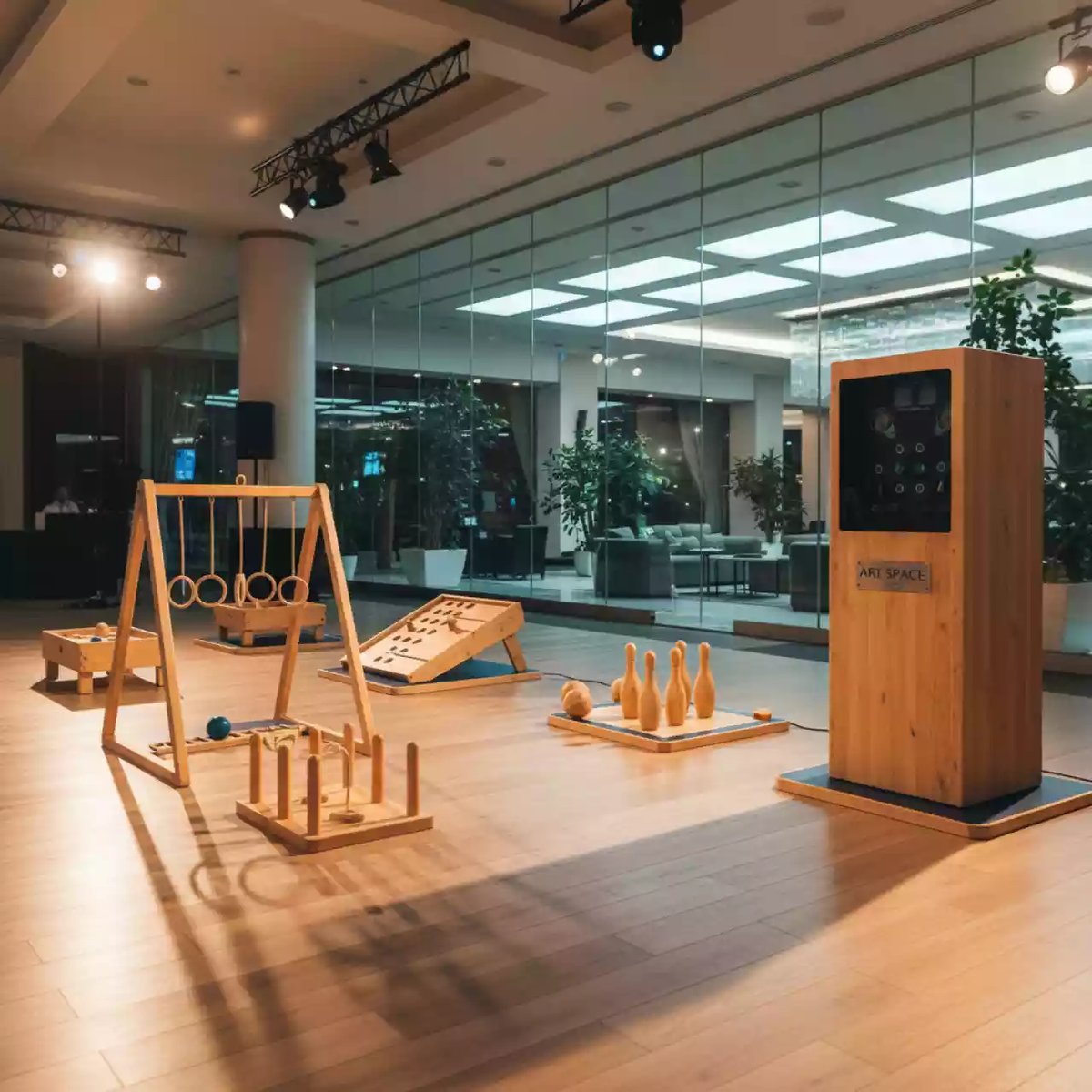 Аренда Забавы ярмарочные в конгресс-холле отеля Жемчужина — ART SPACE