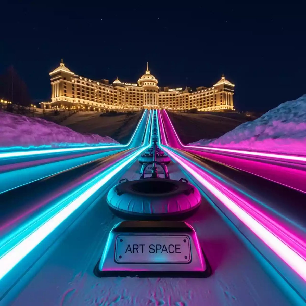 Аренда Забег с тюбингом в Golden Tulip Rosa Khutor — ART SPACE