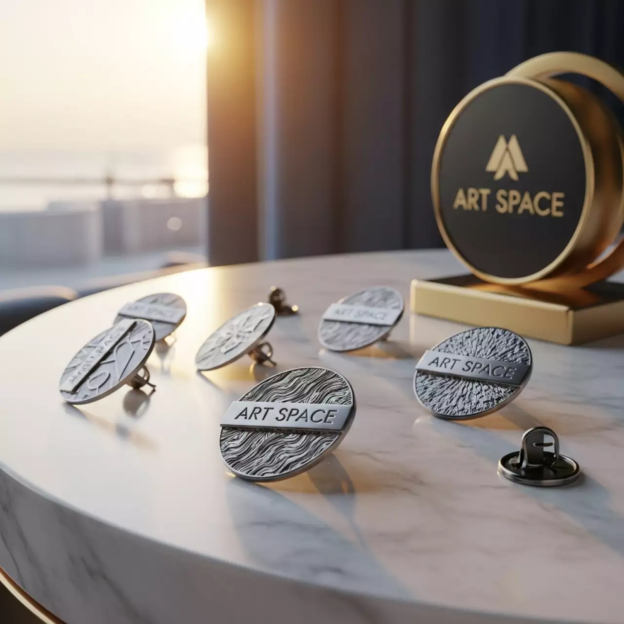 Аренда Заготовки для значков Bulros d56 мм металл булавка на пляжных клубах Хосты — ART SPACE