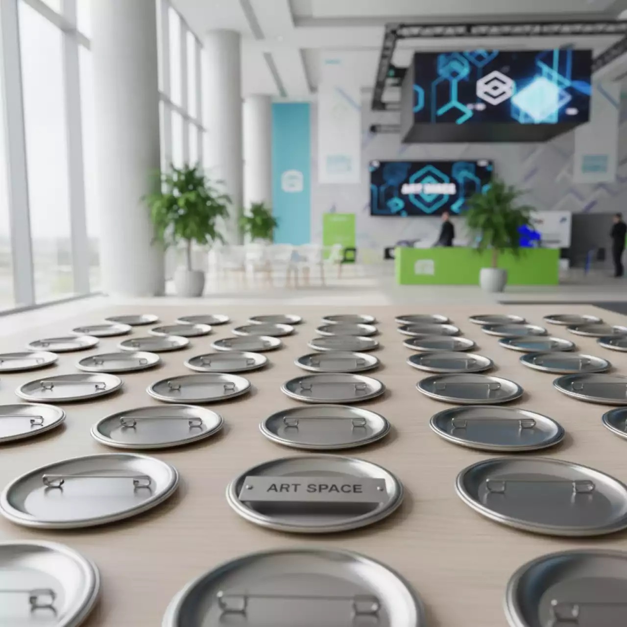 Аренда Заготовки для значков d56 мм металл булавка в конгресс-холле отеля Жемчужина — ART SPACE