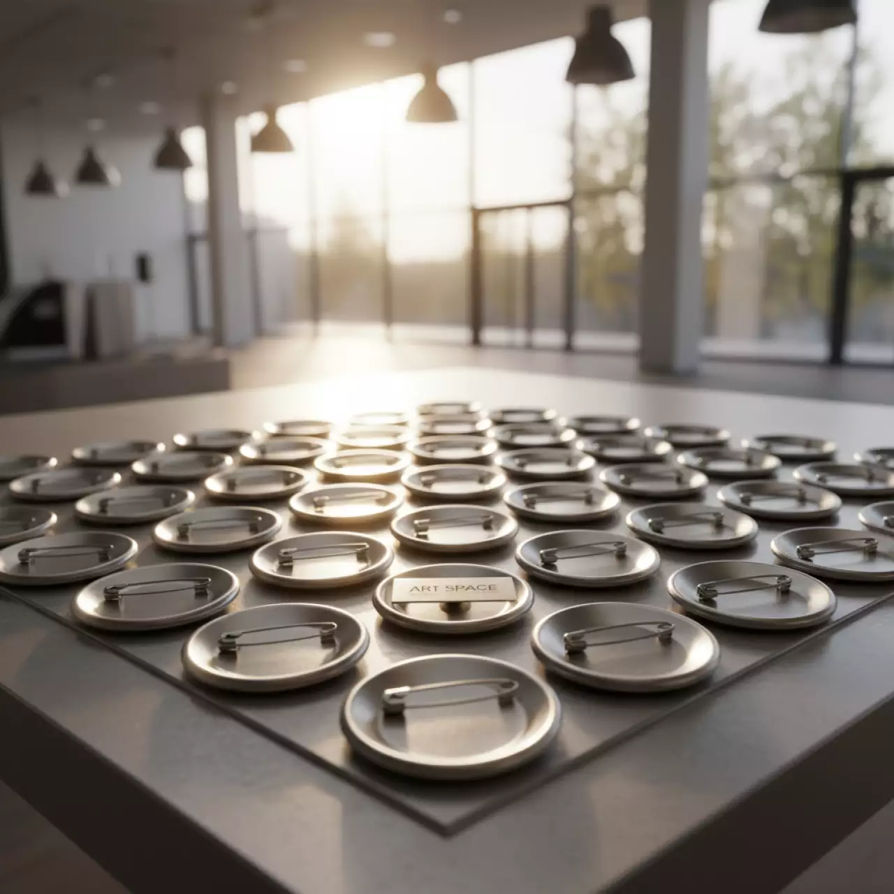 Аренда Заготовки для значков D 44 мм металл булавка 200 штук в конгресс-холле отеля Жемчужина — ART SPACE