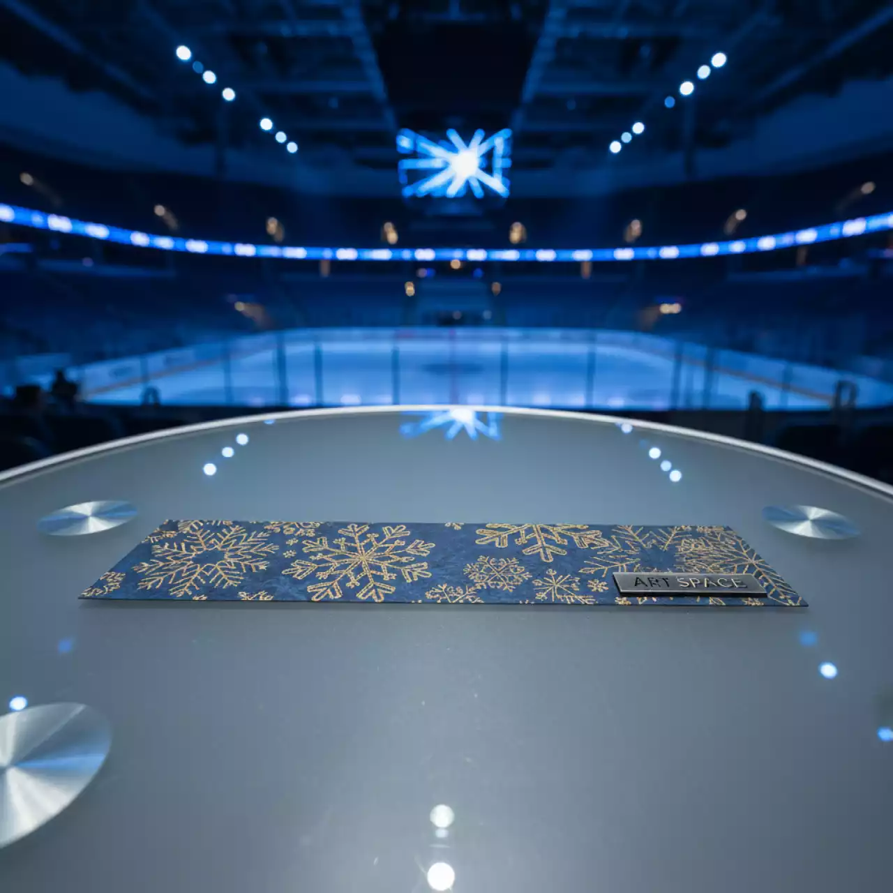 Аренда Закладка для книги новогодняя в ледовой арене «Шайба» — ART SPACE