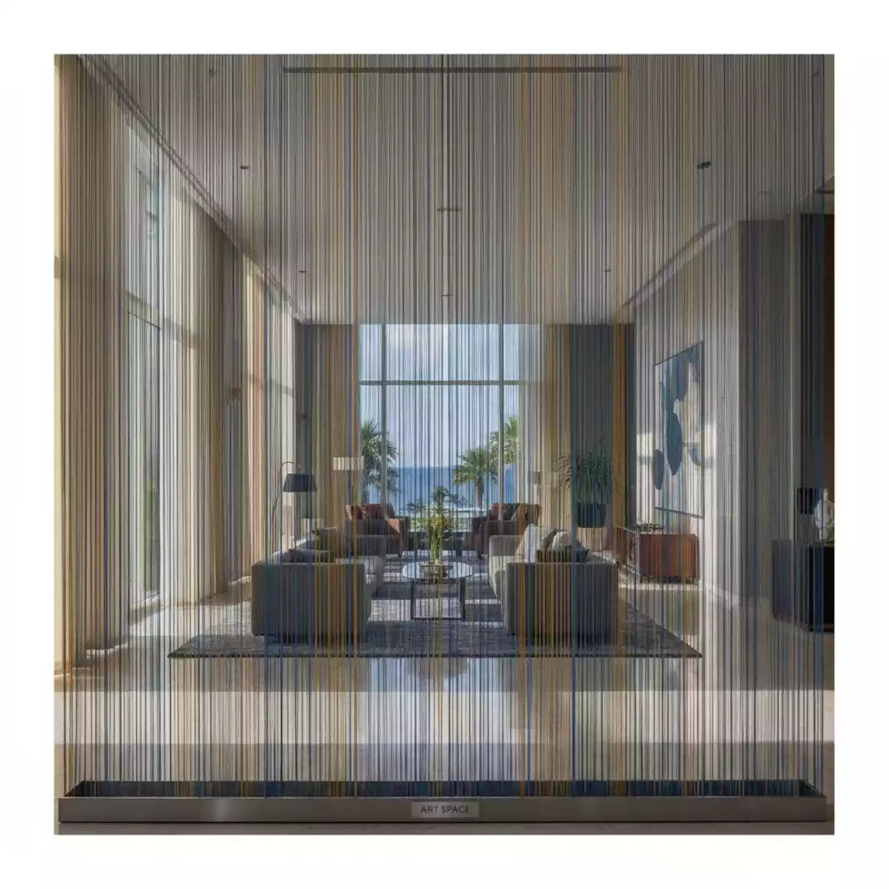 Аренда Занавес нитевый в Swissôtel Resort Sochi Kamelia — ART SPACE