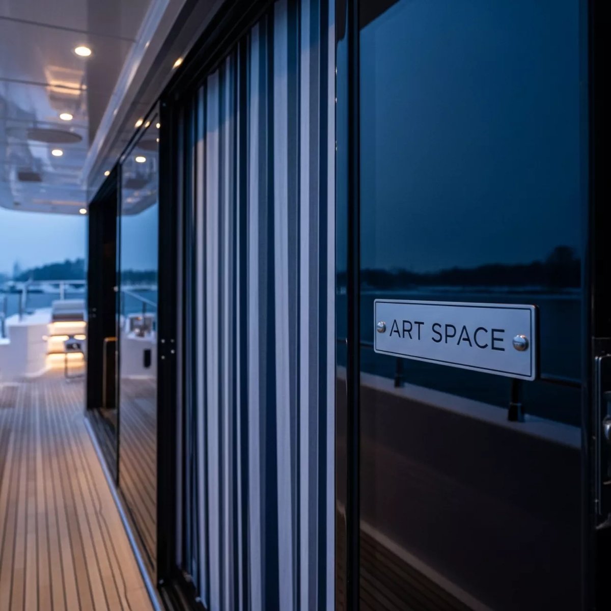 Аренда Занавес раздвижной на VIP-яхте (Имеретинский порт) — ART SPACE