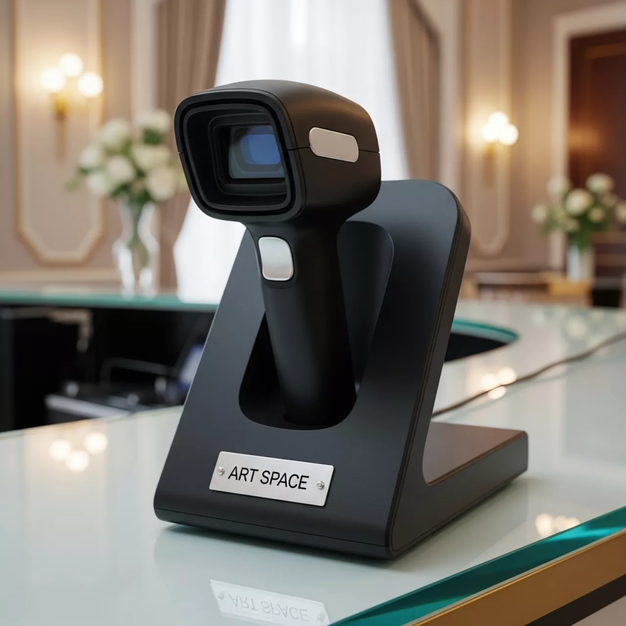 Аренда Зарядно коммуникационная подставка настольная Cradle для сканеров Mertech CL 2300 2310 черная в Mantera Supreme — ART SPACE