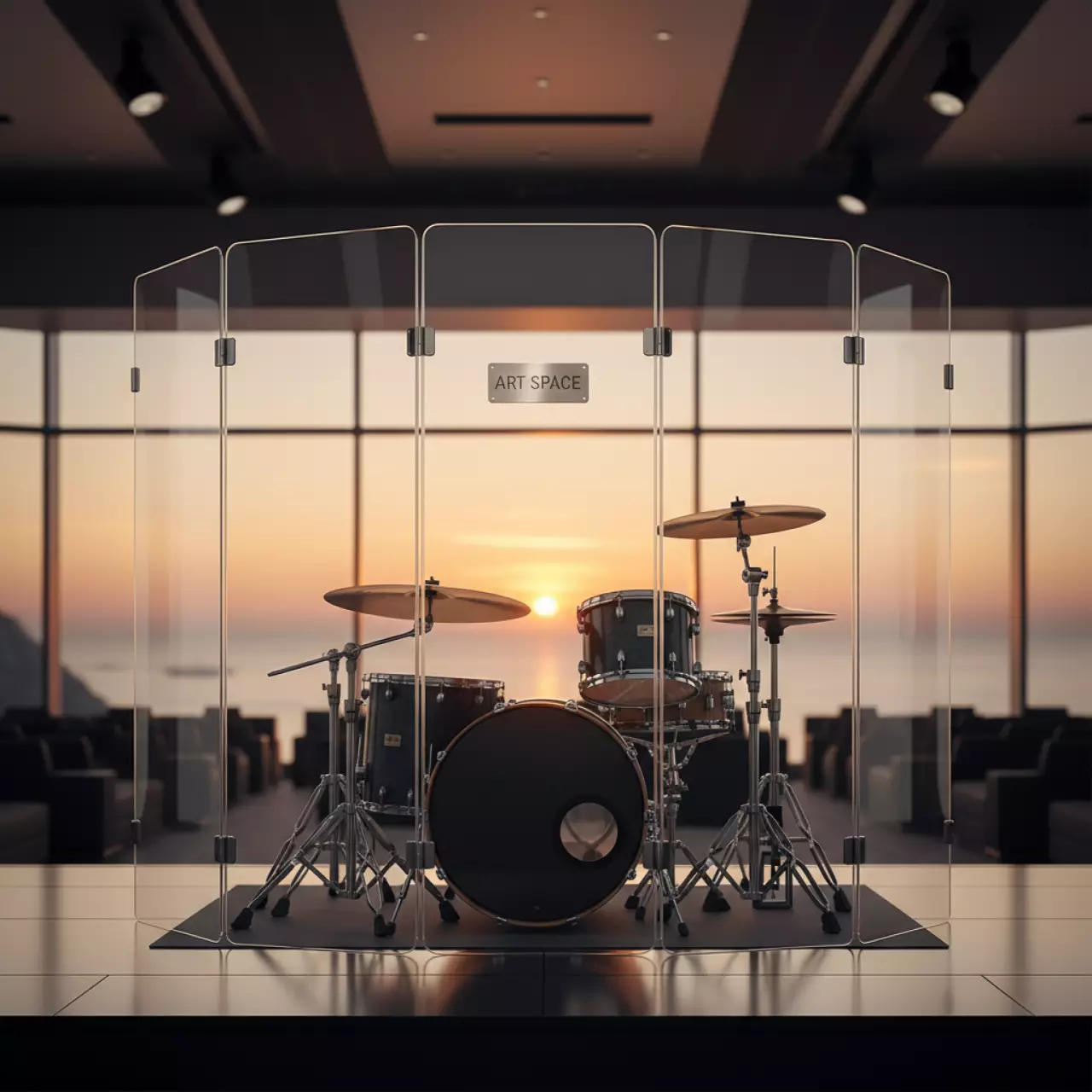 Аренда Защитный экран для барабанной установки Drum Shield на Имеретинской набережной — ART SPACE