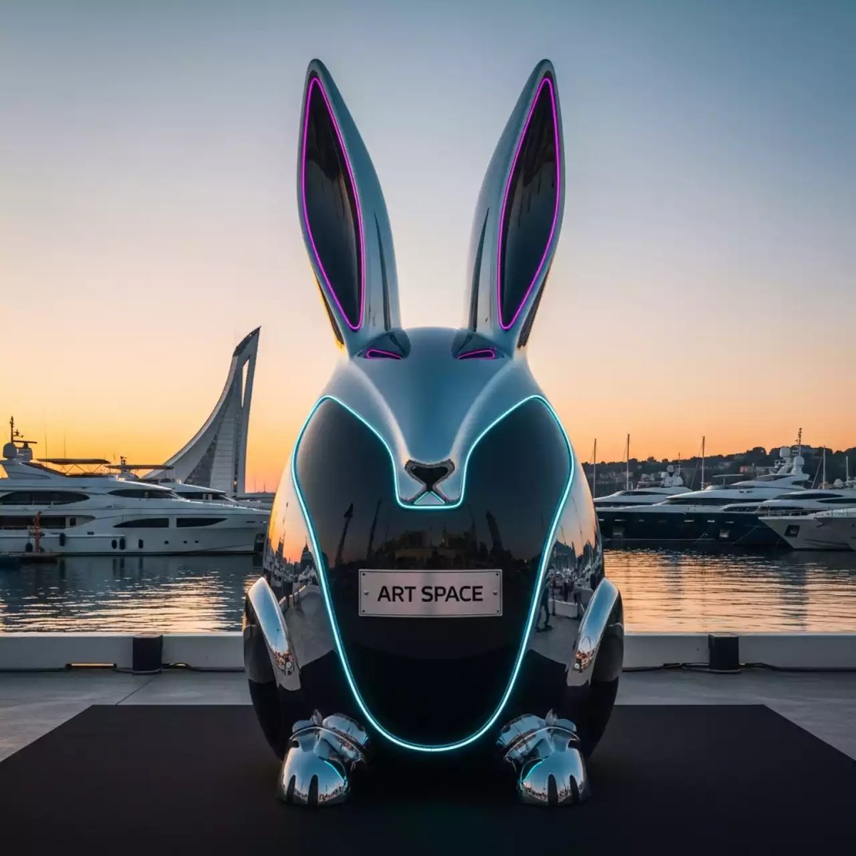 Аренда Заяц пасхальный на территории Морпорта Сочи — ART SPACE