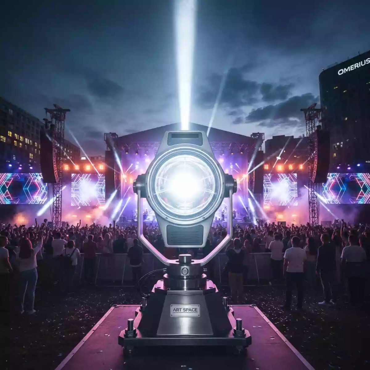 Аренда Зенитный прожектор Weinas SC в Omega Sirius — ART SPACE